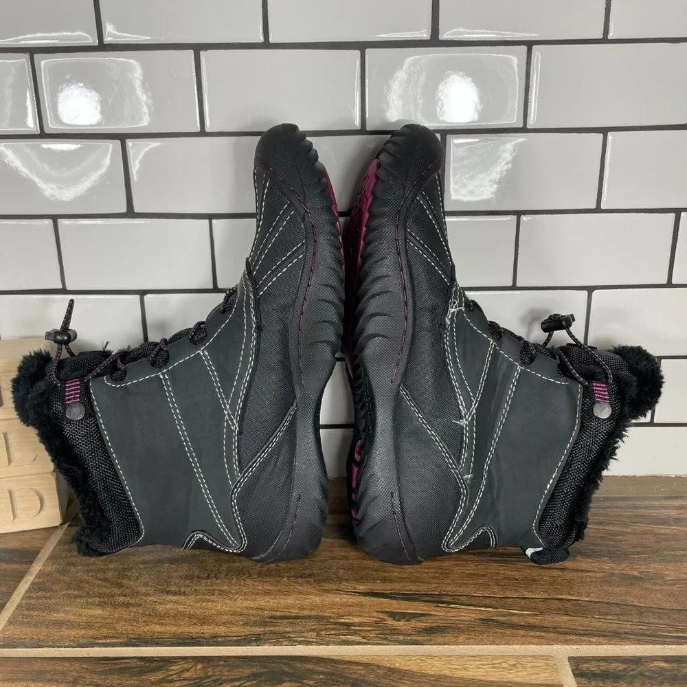 JBU by Jambu Pullman Women's Size 7 Shoes Black Vegan Faux Fur Cold Weather Boot